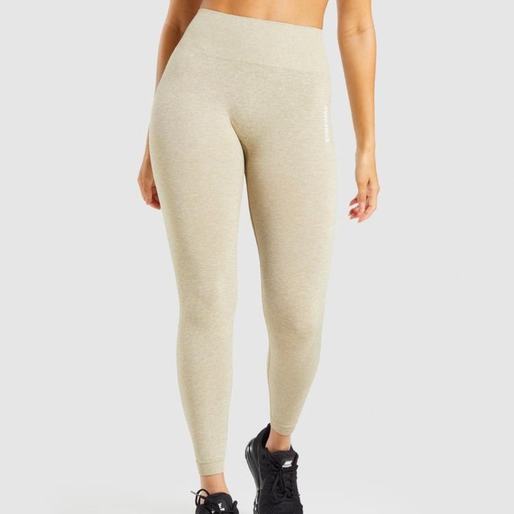 Gymshark Adapt Marl leggings in beige in S